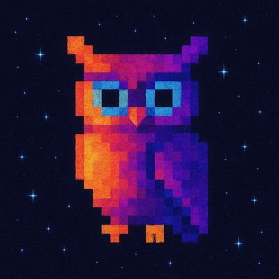 Pixelated Owl