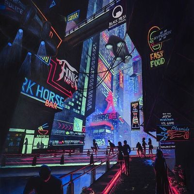 Cyberpunk Neon Megacity