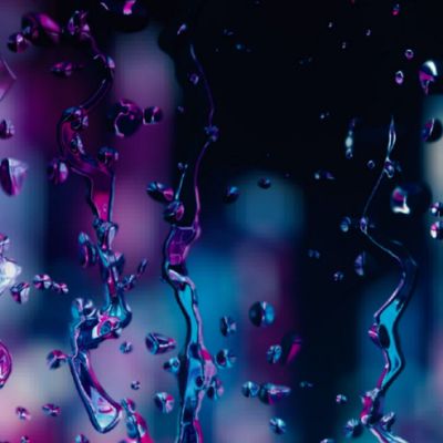 Raindrops at Night