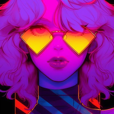 Neon Sunglasses At Night