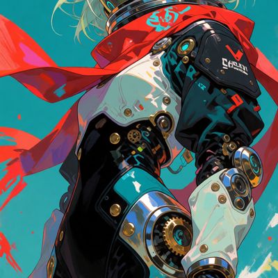 Cyberpunk Warrior cyberpunk robot android bionics chrome