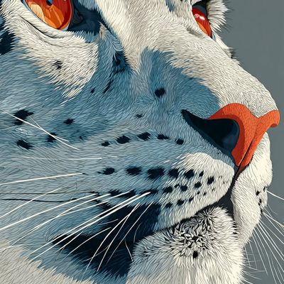 Snow Leopard Portrait