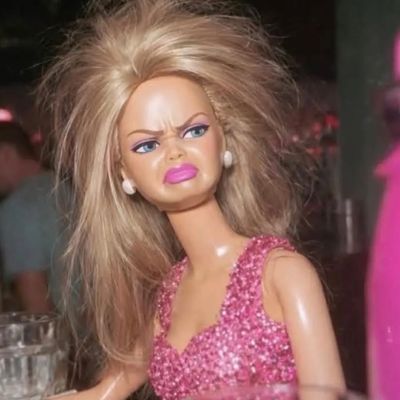 Thoroughly Unamused Barbie Doll