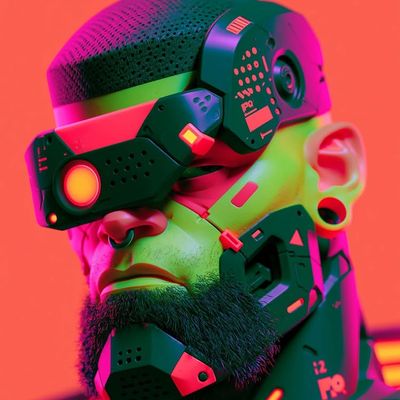 Cyberpunk Neon Headgear