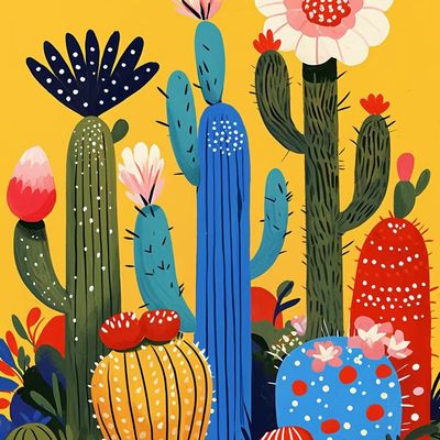 Colorful Cacti