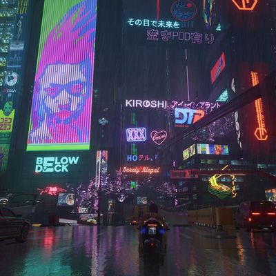 Cyberpunk Neon Cityscape