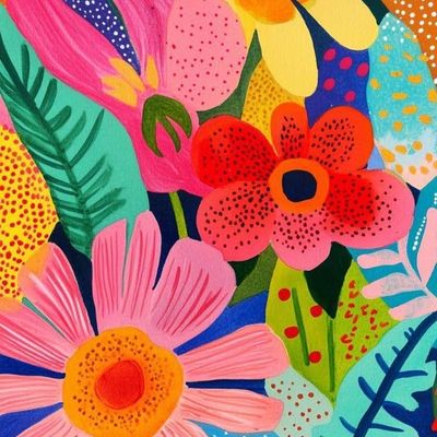Colorful Floral Explosion