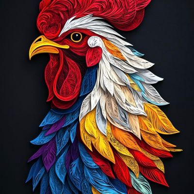 Colorful Rooster