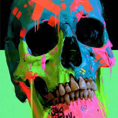 Neon Skull