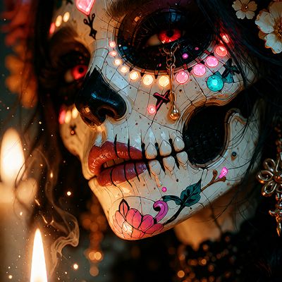 Dia de los Muertos Skull