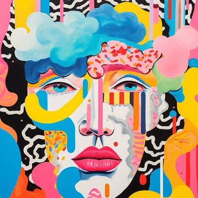 Colorful Abstract Portrait